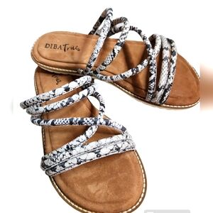 Diba True Snake Print Cedar Cove Slip On Sandal Size 8.5 NIB